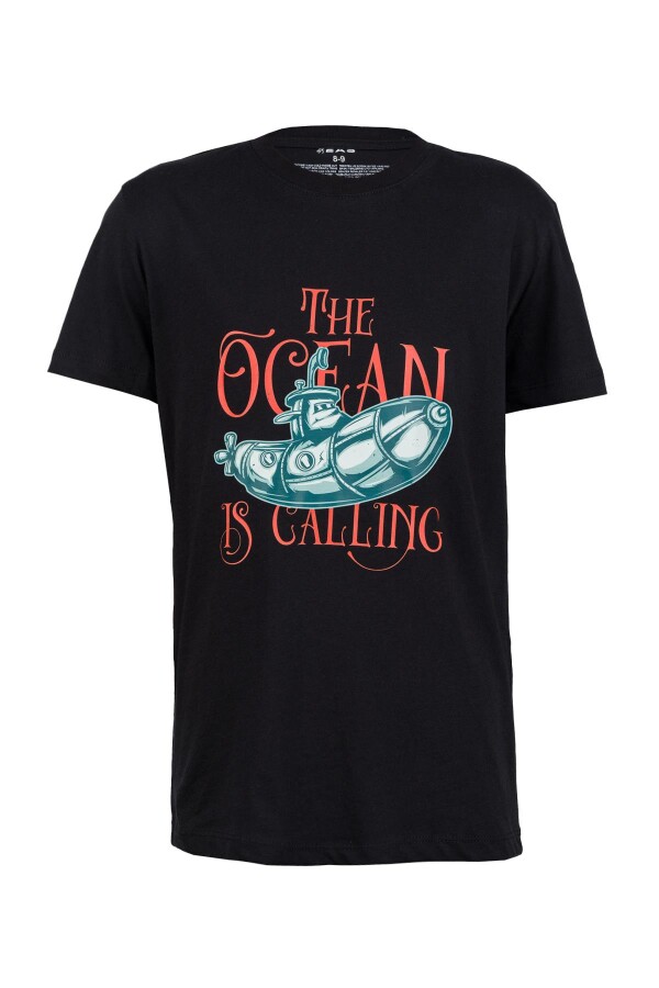 2AS Aja Çocuk Baskılı T-Shirt 218 SİYAH