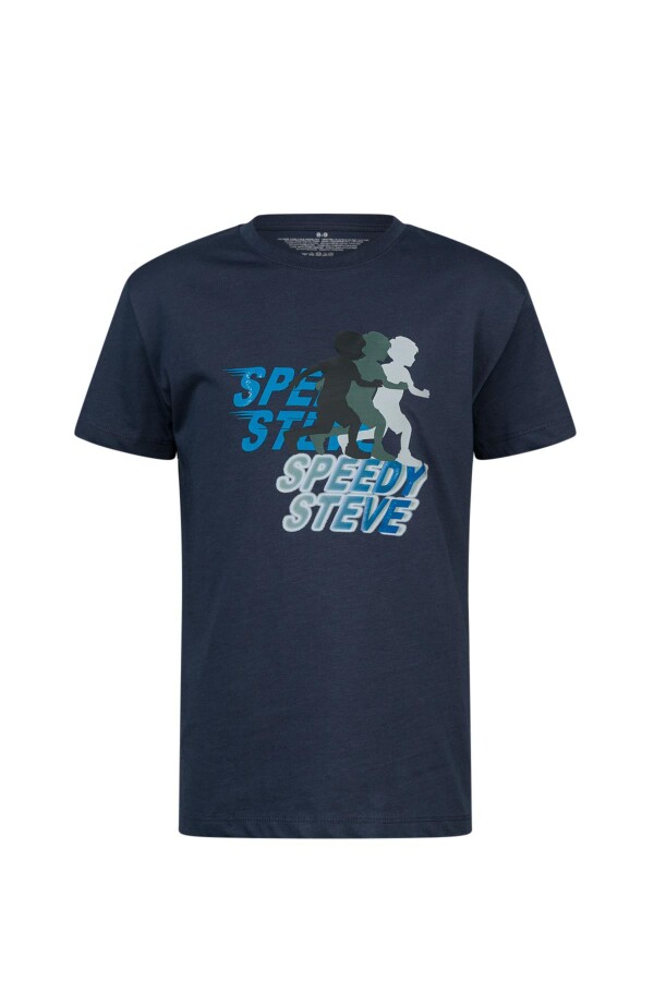 2AS Aja Çocuk Baskılı T-Shirt Lacivert 210 