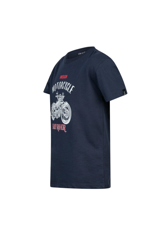 2AS Aja Çocuk Baskılı T-Shirt Lacivert 212 - 2AS (1)