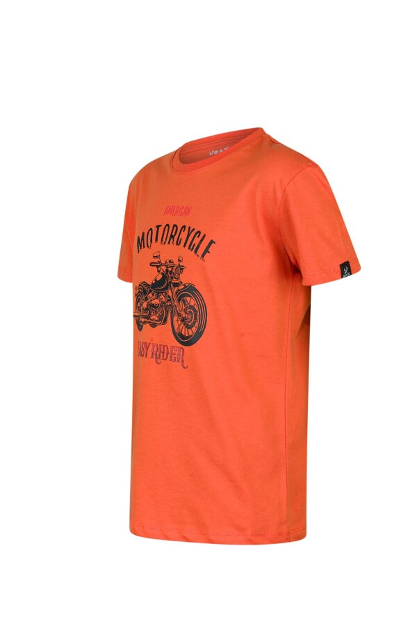 2AS Aja Çocuk Baskılı T-Shirt Turuncu 212 - 2AS (1)