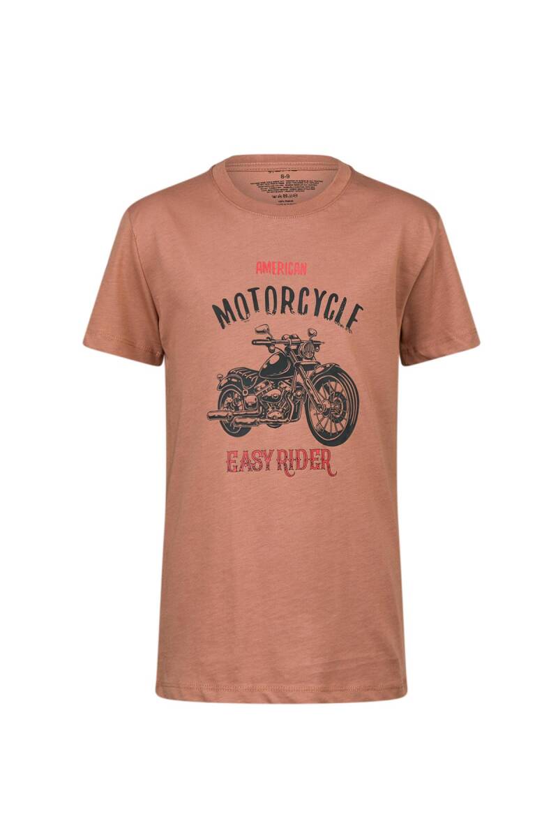 2AS Aja Çocuk Baskılı T-Shirt Kahve 212 - 1