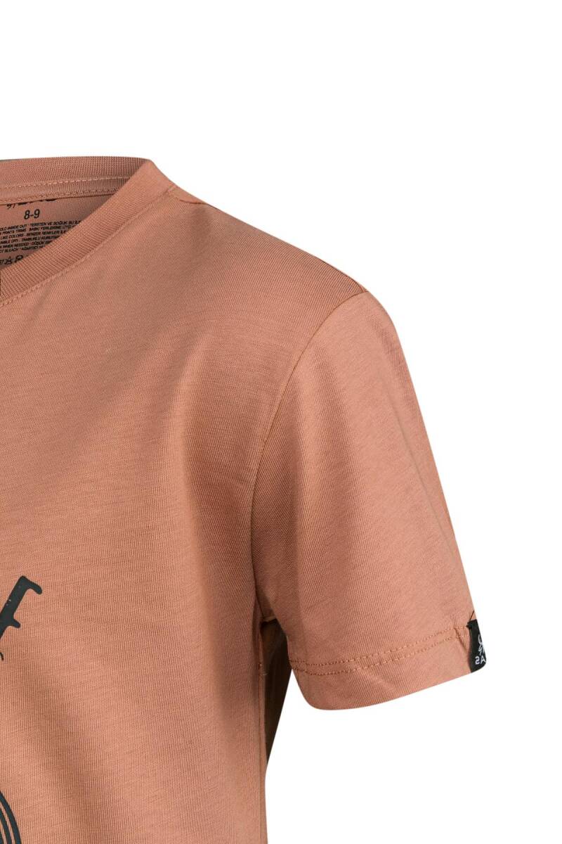 2AS Aja Çocuk Baskılı T-Shirt Kahve 212 - 3