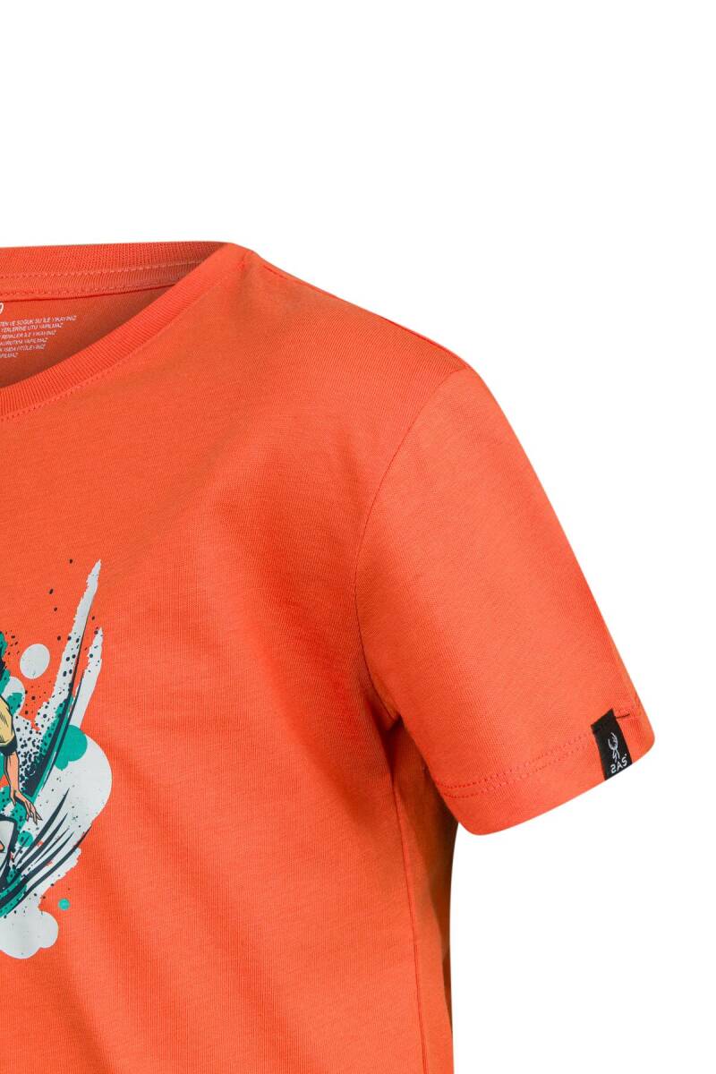 2AS Aja Çocuk Baskılı T-Shirt Turuncu 216 - 2