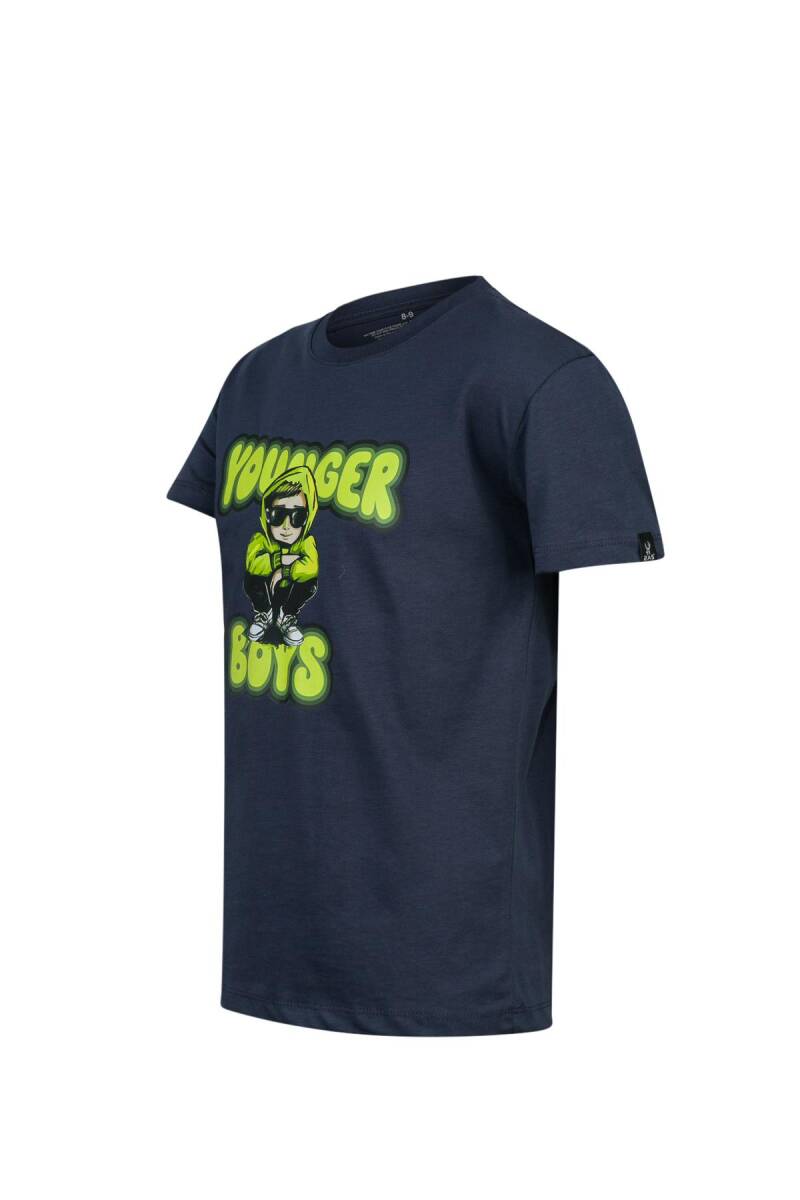 2AS Aja Çocuk Baskılı T-Shirt Lacivert 214 - 2
