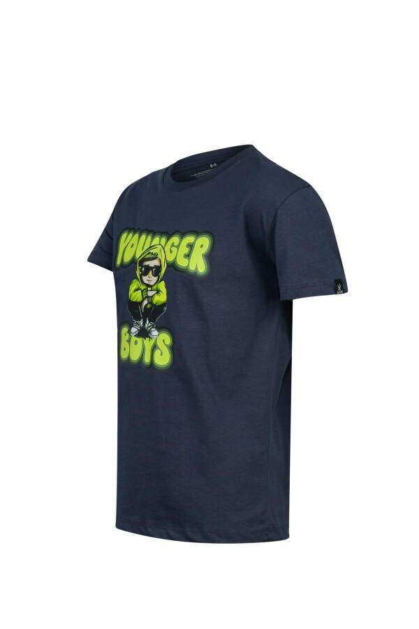 2AS Aja Çocuk Baskılı T-Shirt Lacivert 214 - 2AS (1)