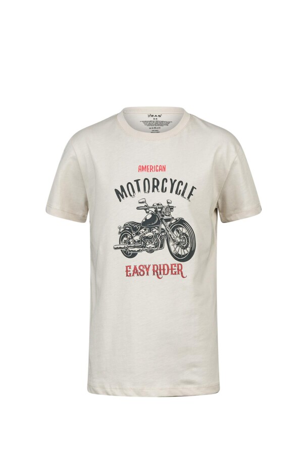 2AS Aja Çocuk Baskılı T-Shirt Kum 212 