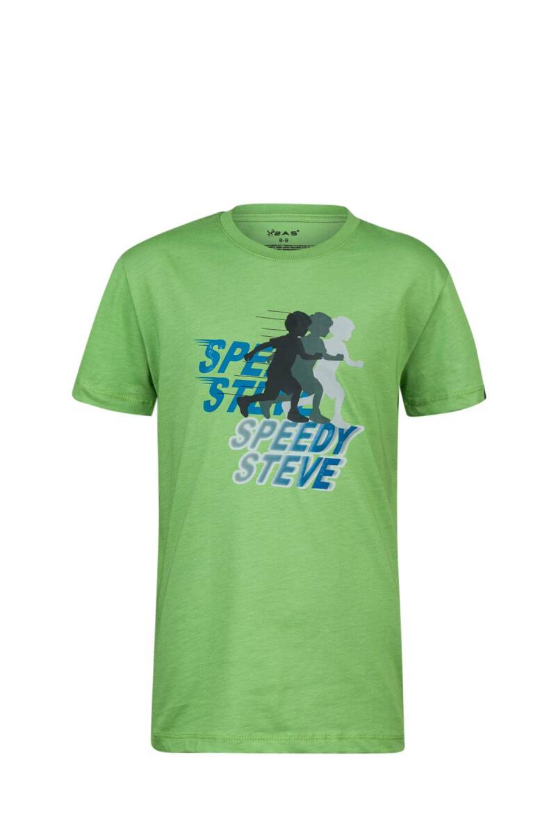 2AS Aja Çocuk Baskılı T-Shirt Yeşil 210 - 1