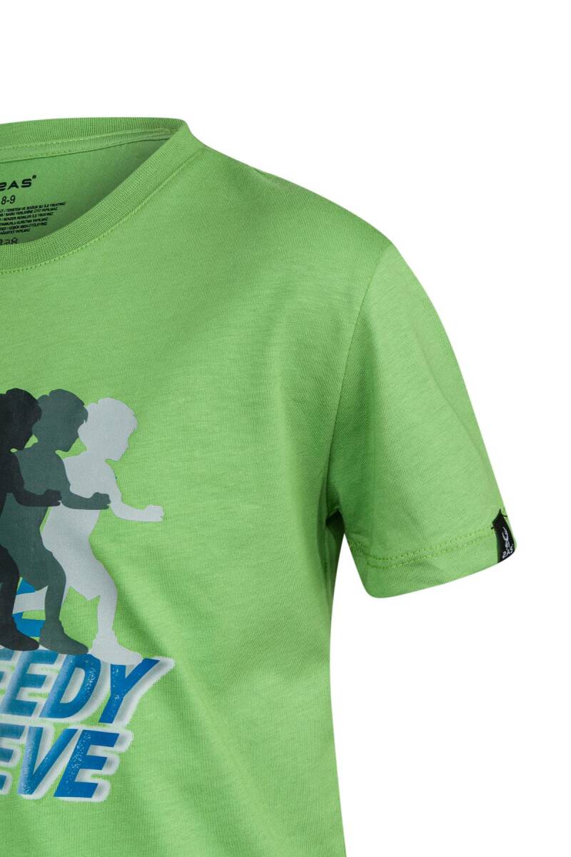 2AS Aja Çocuk Baskılı T-Shirt Yeşil 210 - 3