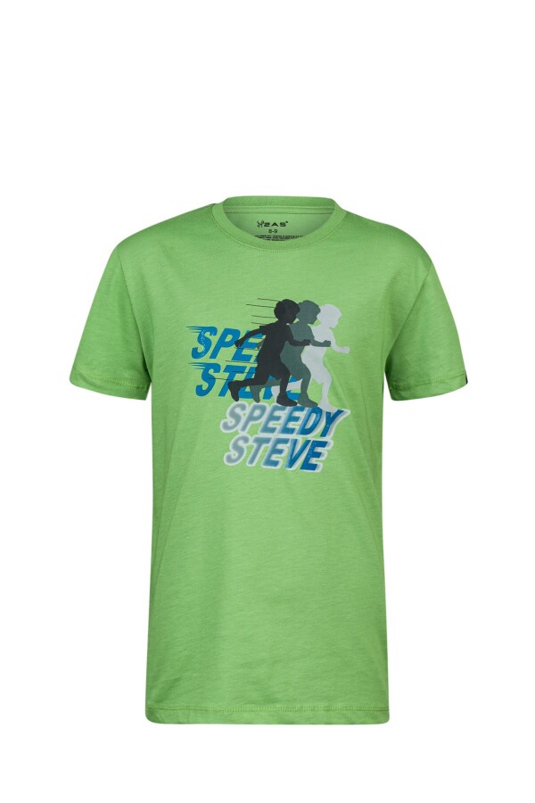 2AS Aja Çocuk Baskılı T-Shirt Yeşil 210 - 2AS