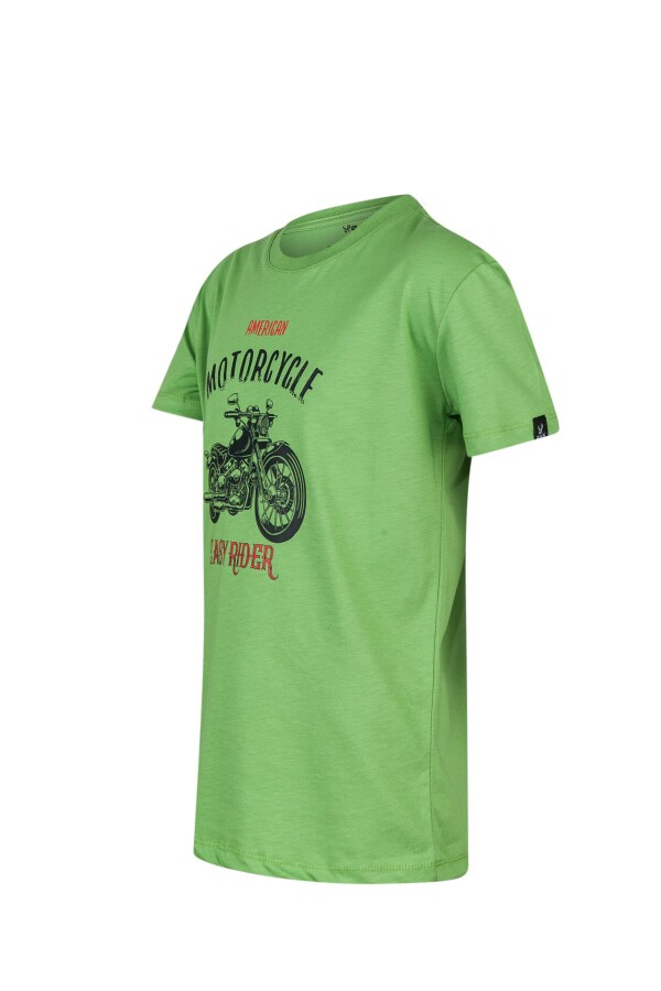 2AS Aja Çocuk Baskılı T-Shirt Yeşil 212 - 2AS (1)