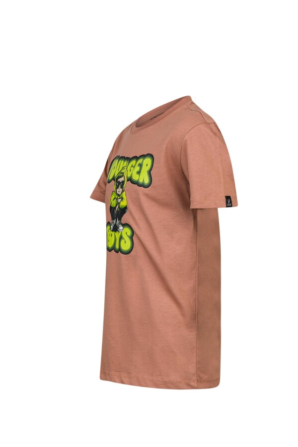 2AS Aja Çocuk Baskılı T-Shirt Kahve 214 - 2AS (1)