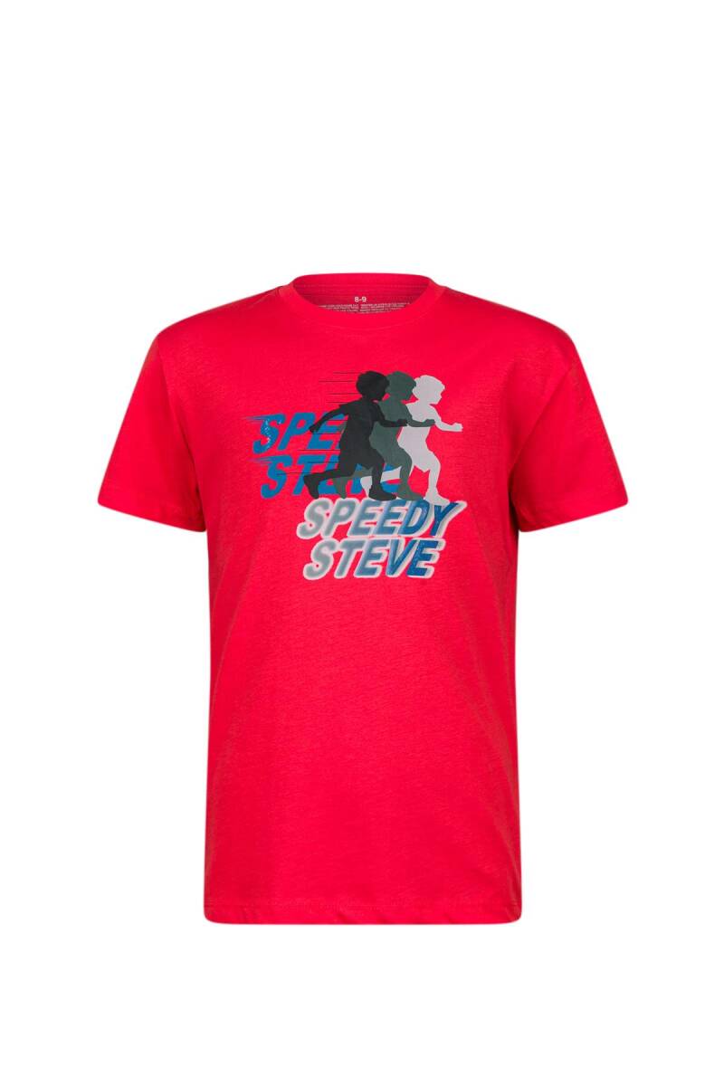 2AS Aja Çocuk Baskılı T-Shirt Kırmızı 210 - 1
