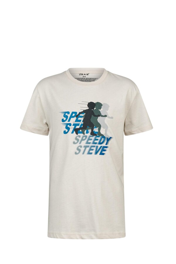 2AS Aja Çocuk Baskılı T-Shirt Kum 210 