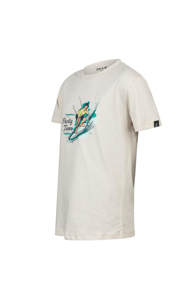 2AS Aja Çocuk Baskılı T-Shirt Kum 216 - 2AS (1)