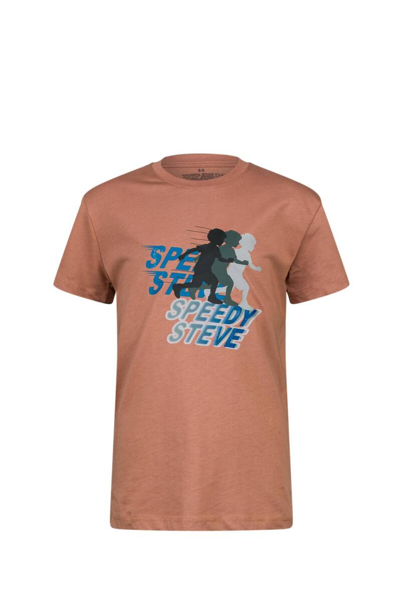2AS Aja Çocuk Baskılı T-Shirt Kahve 210 - 1