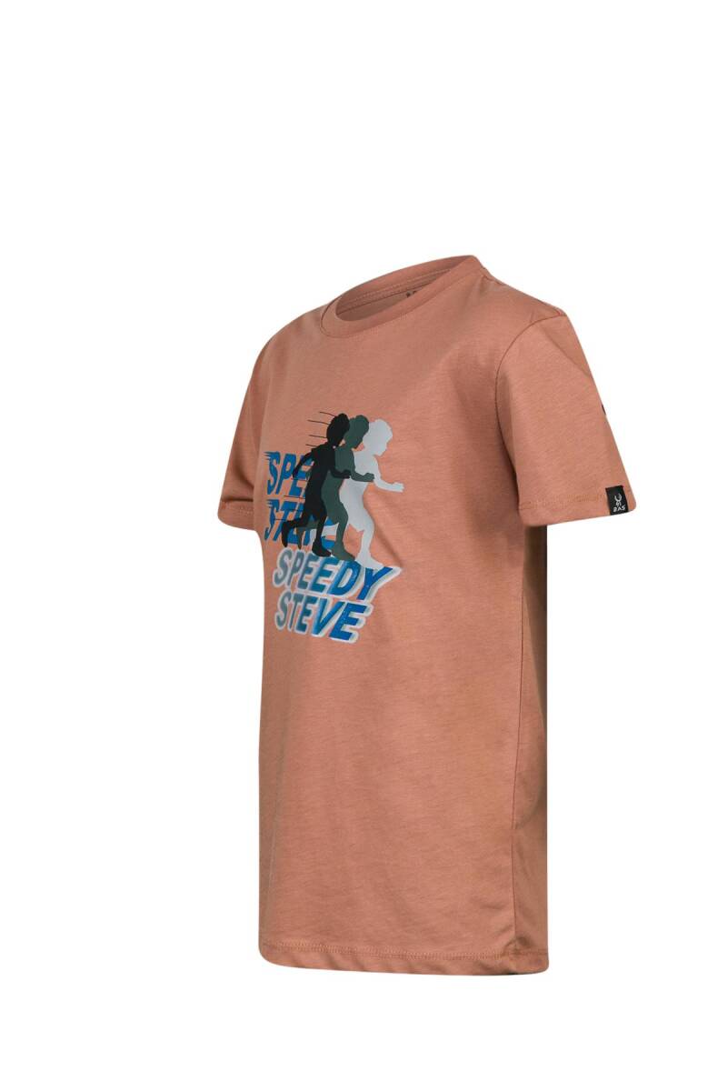 2AS Aja Çocuk Baskılı T-Shirt Kahve 210 - 2