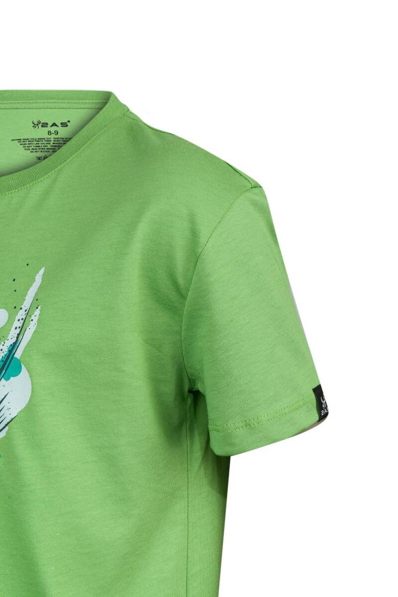 2AS Aja Çocuk Baskılı T-Shirt Yeşil 216 - 3