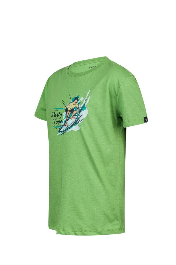 2AS Aja Çocuk Baskılı T-Shirt Yeşil 216 - 2AS (1)