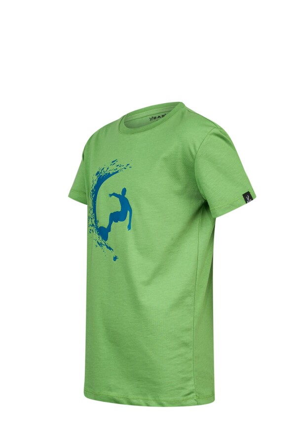 2AS Aja Çocuk Baskılı T-Shirt Yeşil 220 - 2AS (1)