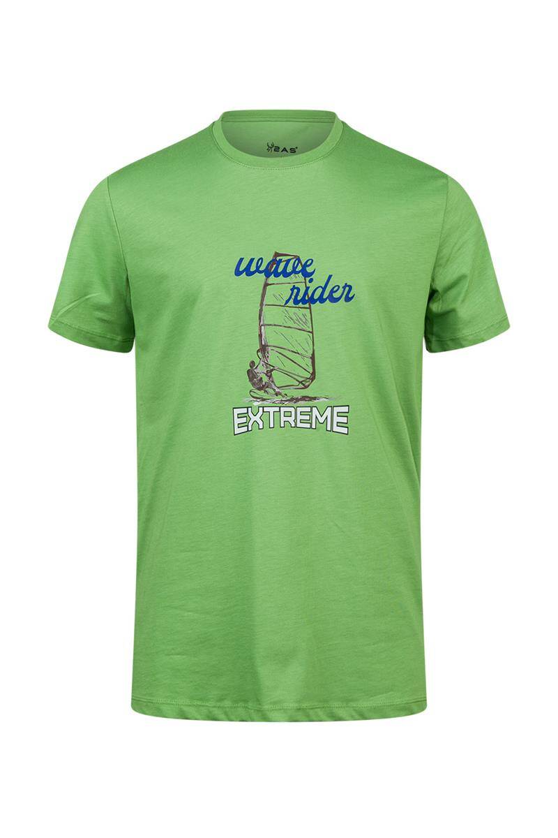 2AS Alex Baskılı Erkek Sıfır Yaka T-Shirt 042 - 1