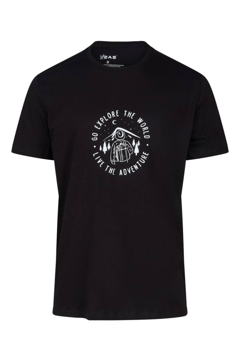 2AS Alex Baskılı Erkek Sıfır Yaka T-Shirt - 1
