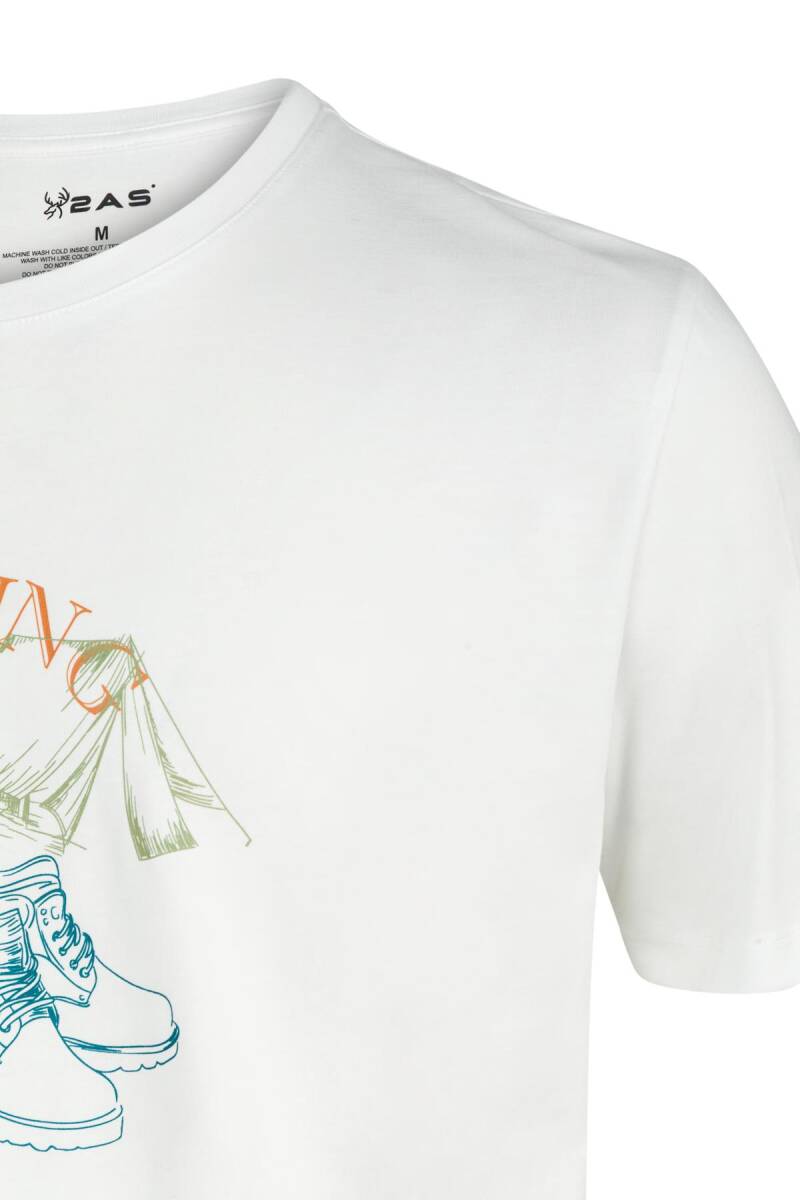 2AS Alex Baskılı Erkek Sıfır Yaka T-Shirt - 3