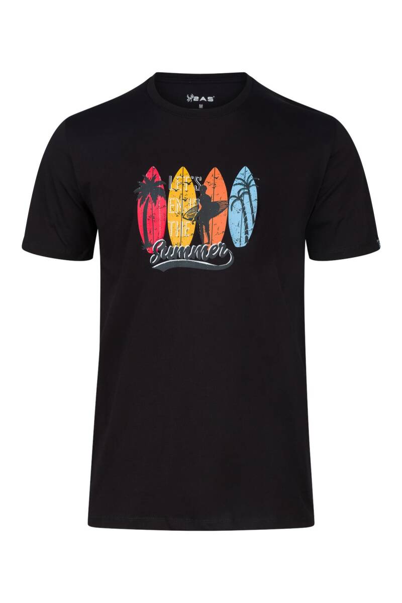 2AS Alex Baskılı Erkek Sıfır Yaka T-Shirt - 1
