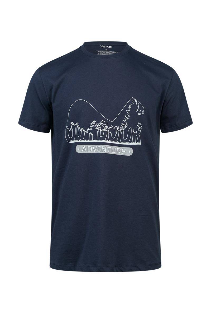 2AS Alex Baskılı Erkek Sıfır Yaka T-Shirt 016 - 1