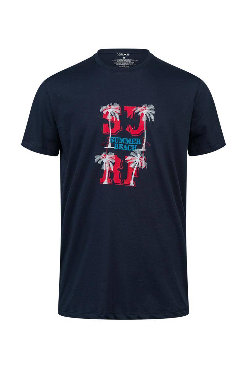 2AS Alex Baskılı Erkek Sıfır Yaka T-Shirt 047 - 1