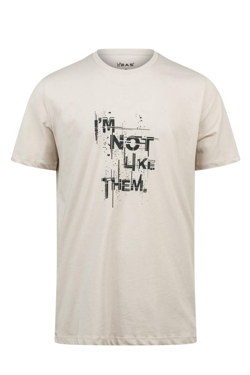 2AS Alex Baskılı Erkek Sıfır Yaka T-Shirt 035 - 1