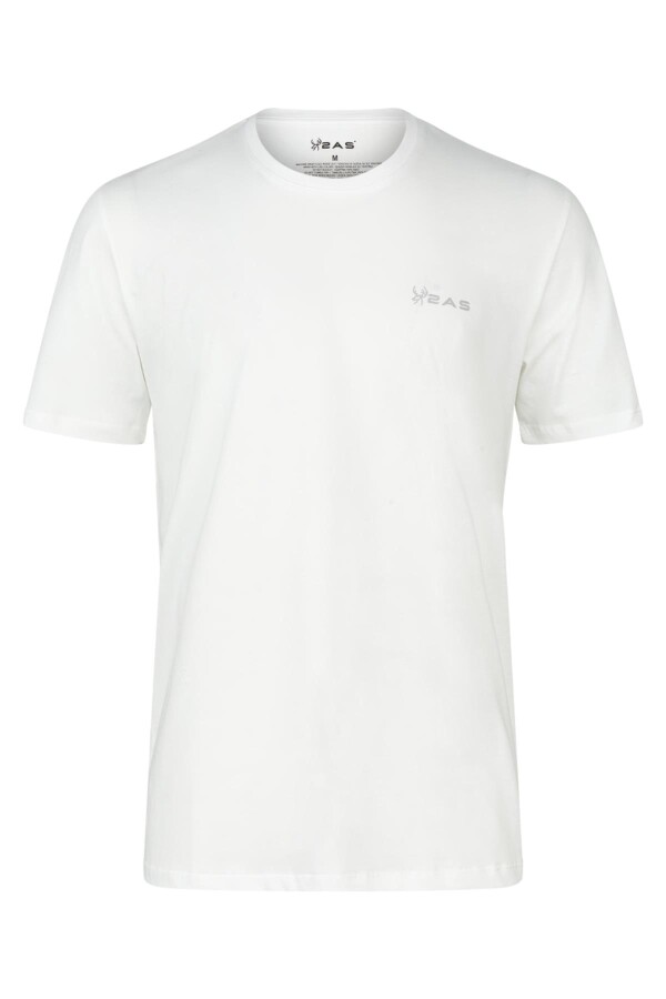 2AS Alex Erkek Sıfır Yaka T-Shirt Beyaz 