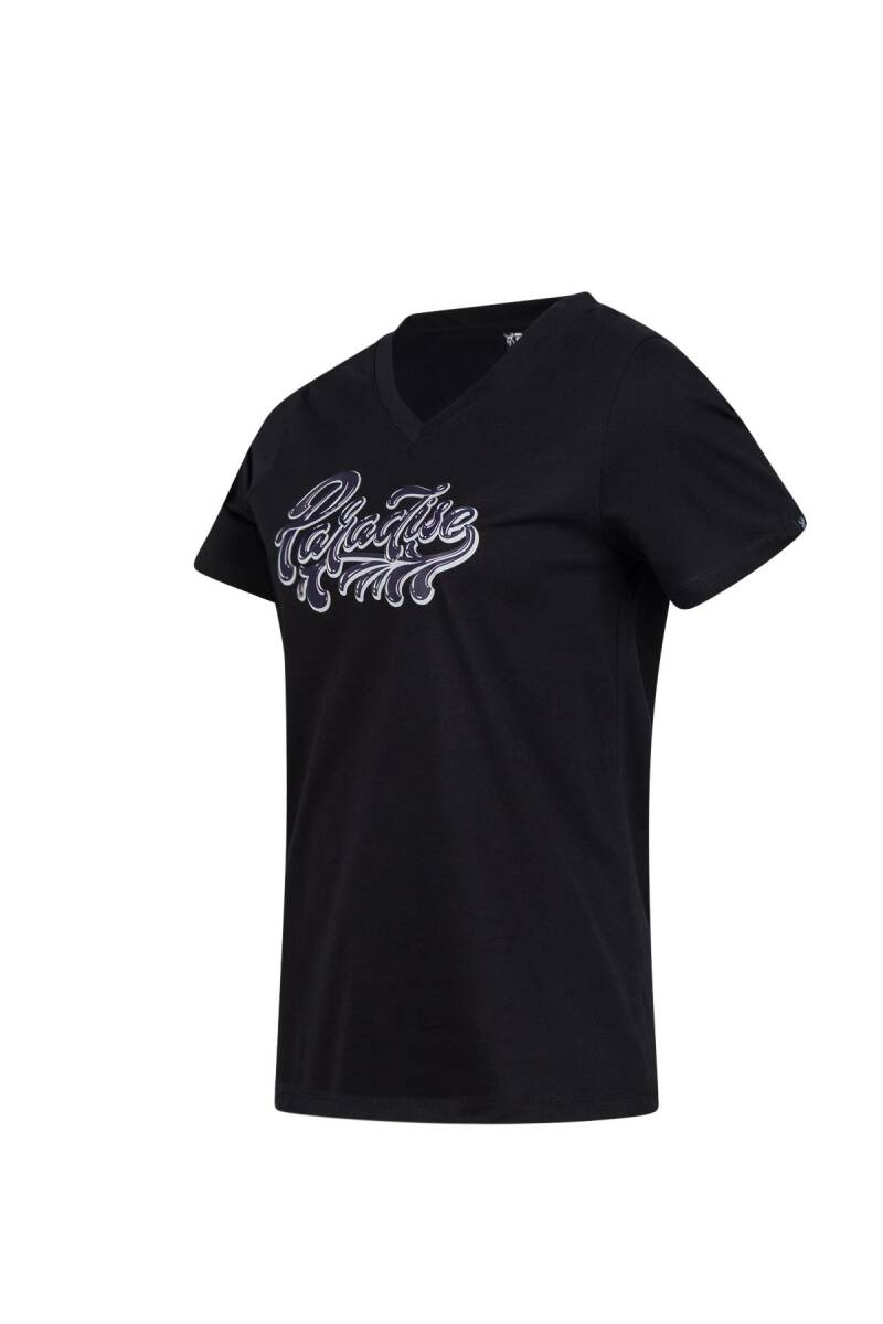 2AS Alone Baskılı V Yaka Kadın T-Shirt 406 - 2
