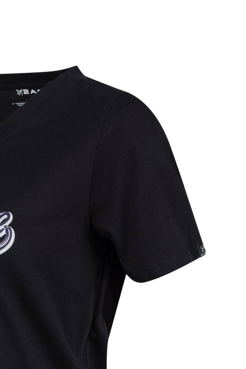 2AS Alone Baskılı V Yaka Kadın T-Shirt 406 - 3