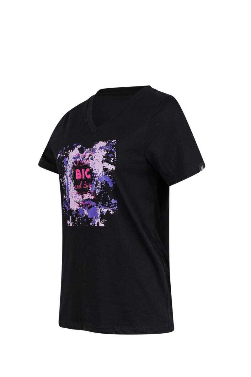 2AS Alone Baskılı V Yaka Kadın T-Shirt 405 - 2