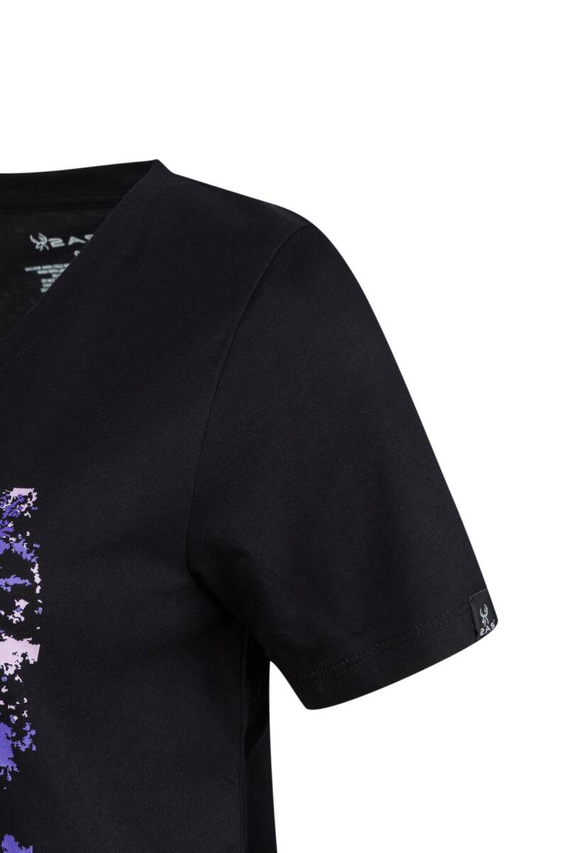 2AS Alone Baskılı V Yaka Kadın T-Shirt 405 - 3