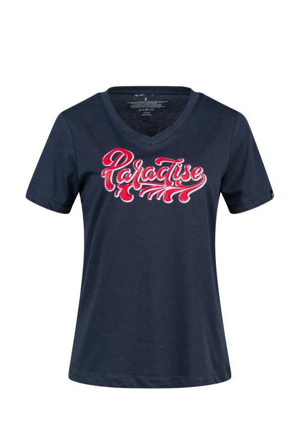 2AS Alone Baskılı V Yaka Kadın T-Shirt 406 - 2AS