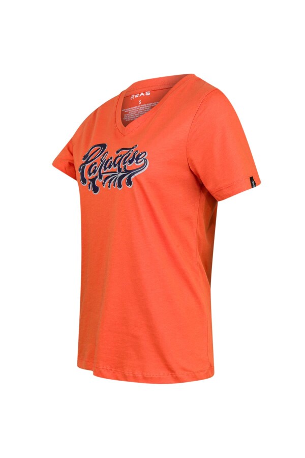 2AS Alone Baskılı V Yaka Kadın T-Shirt 406 - 2AS (1)