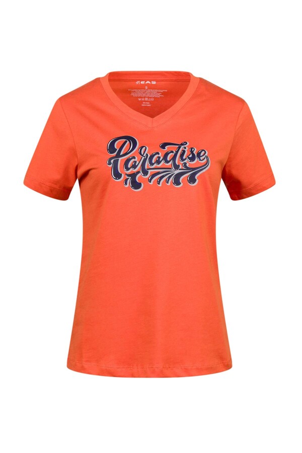 2AS Alone Baskılı V Yaka Kadın T-Shirt 406 - 2AS