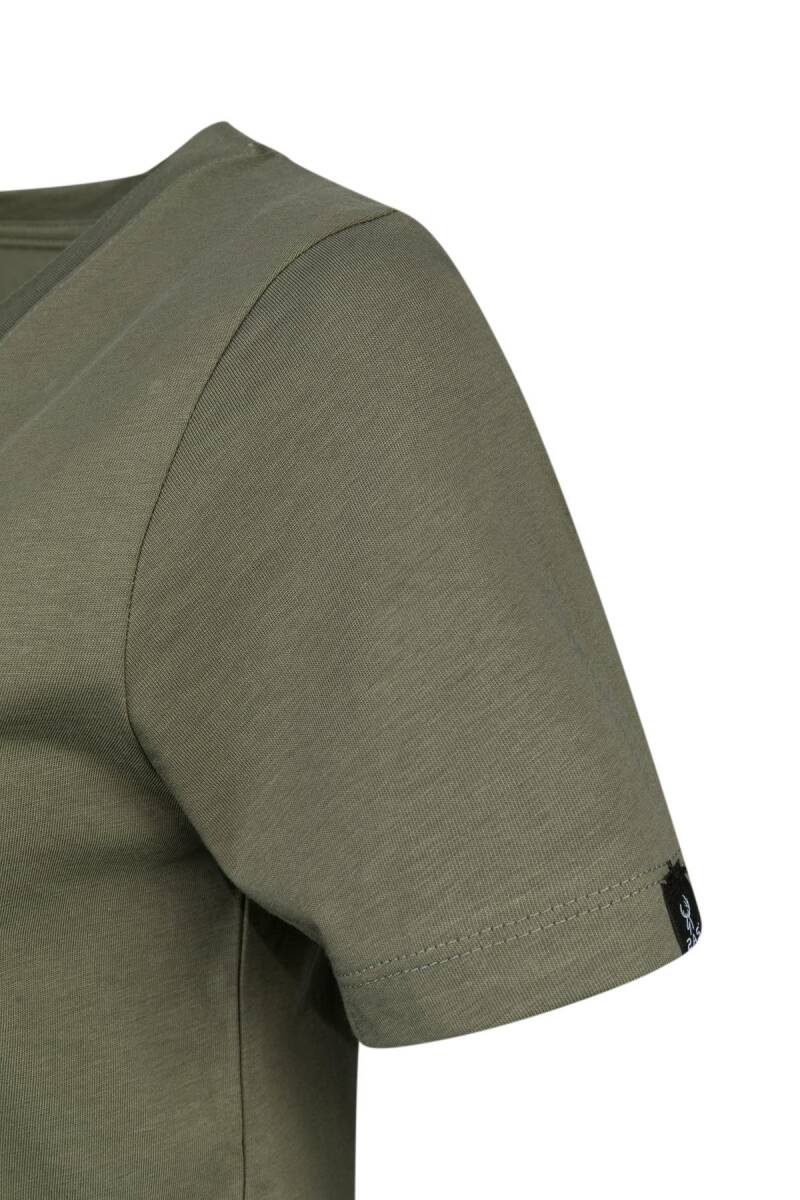 2AS Alone Baskılı V Yaka Kadın T-Shirt 402 - 3