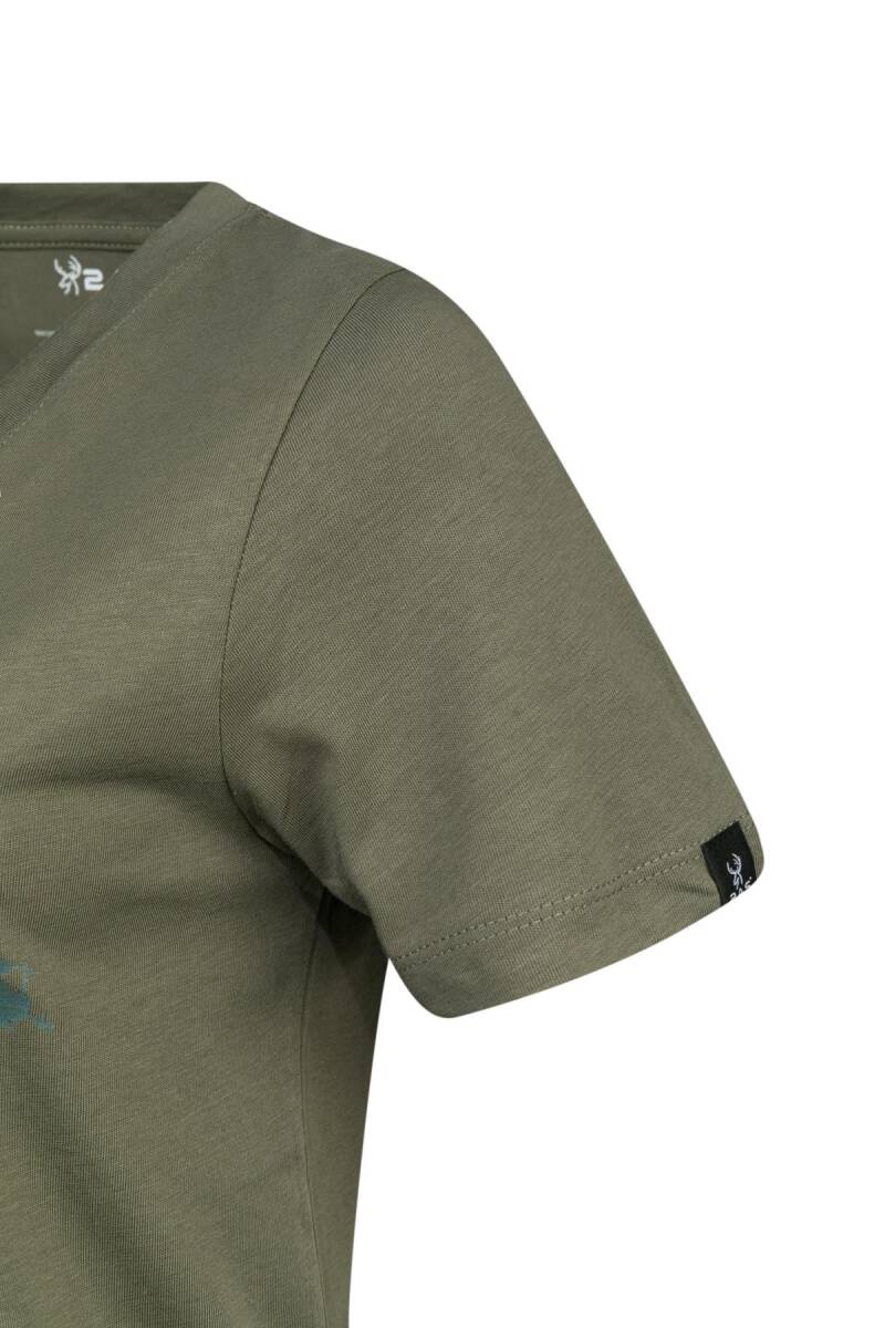 2AS Alone Baskılı V Yaka Kadın T-Shirt 403 - 3