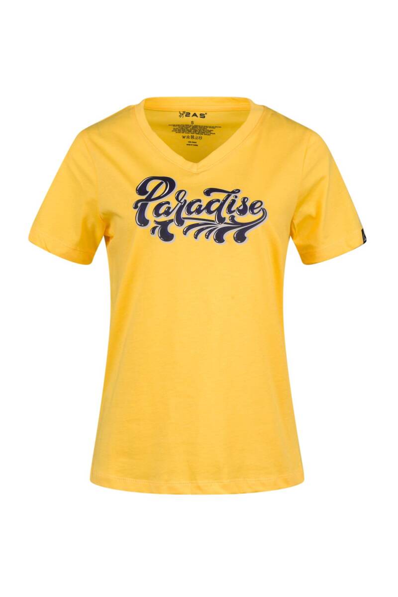 2AS Alone Baskılı V Yaka Kadın T-Shirt 406 - 1