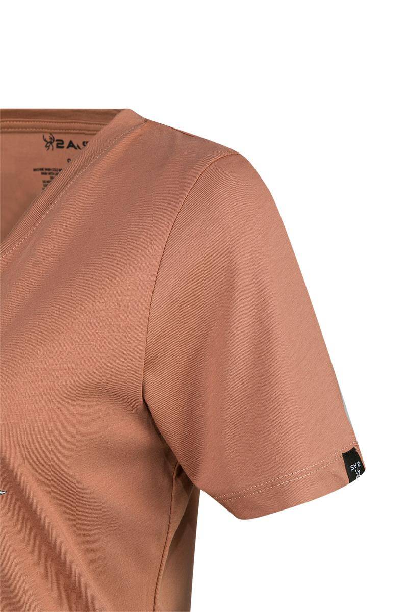 2AS Alone Baskılı V Yaka Kadın T-Shirt 402 - 3