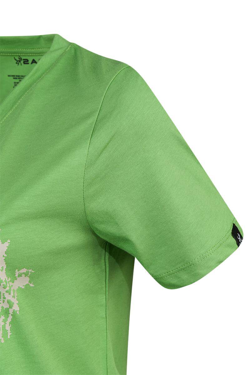2AS Alone Baskılı V Yaka Kadın T-Shirt 403 - 3