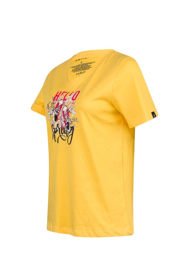 2AS Alone Baskılı V Yaka Kadın T-Shirt 402 - 2AS (1)