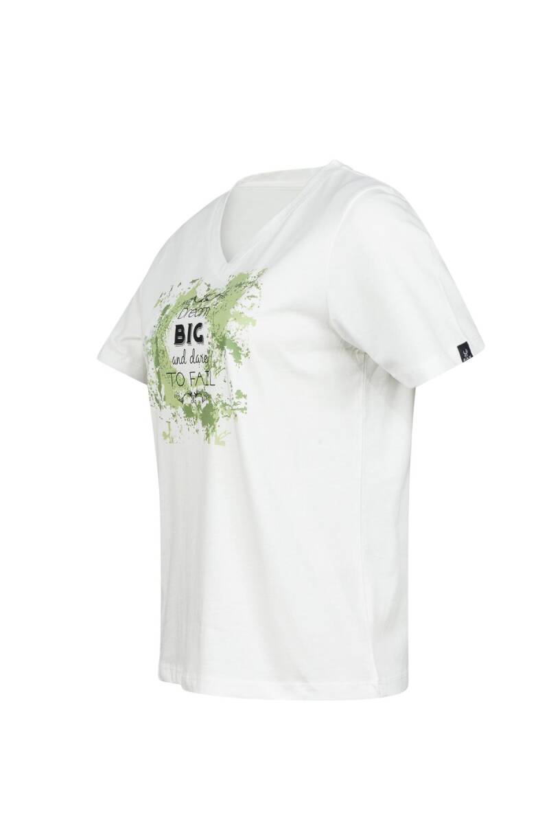 2AS Alone Baskılı V Yaka Kadın T-Shirt 405 - 2