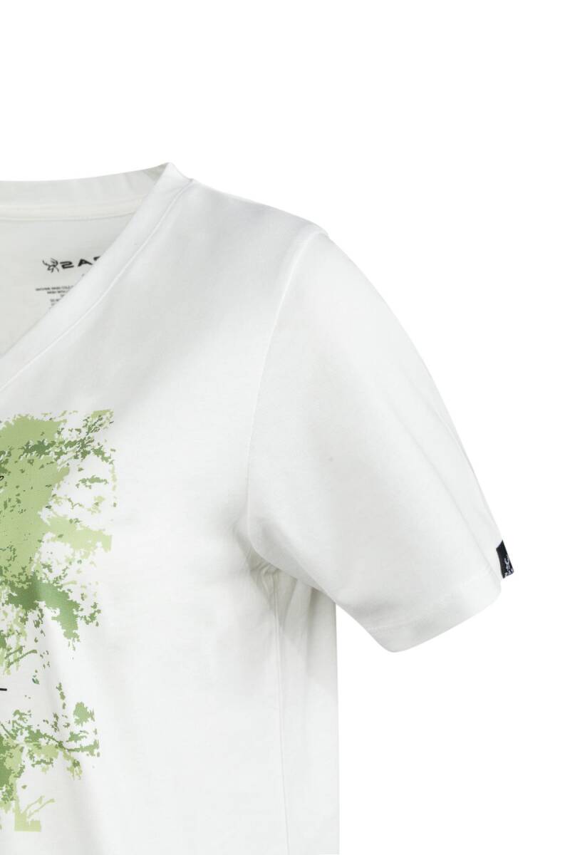 2AS Alone Baskılı V Yaka Kadın T-Shirt 405 - 3