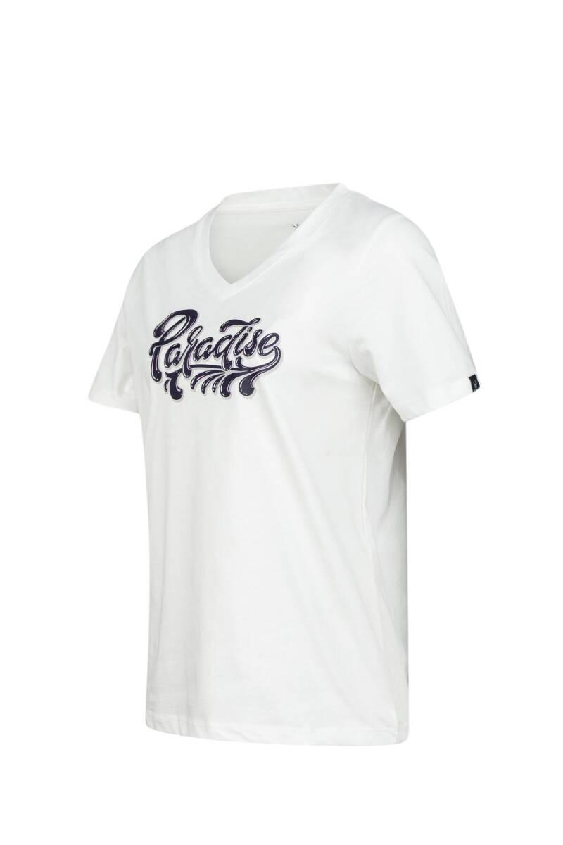 2AS Alone Baskılı V Yaka Kadın T-Shirt 406 - 3