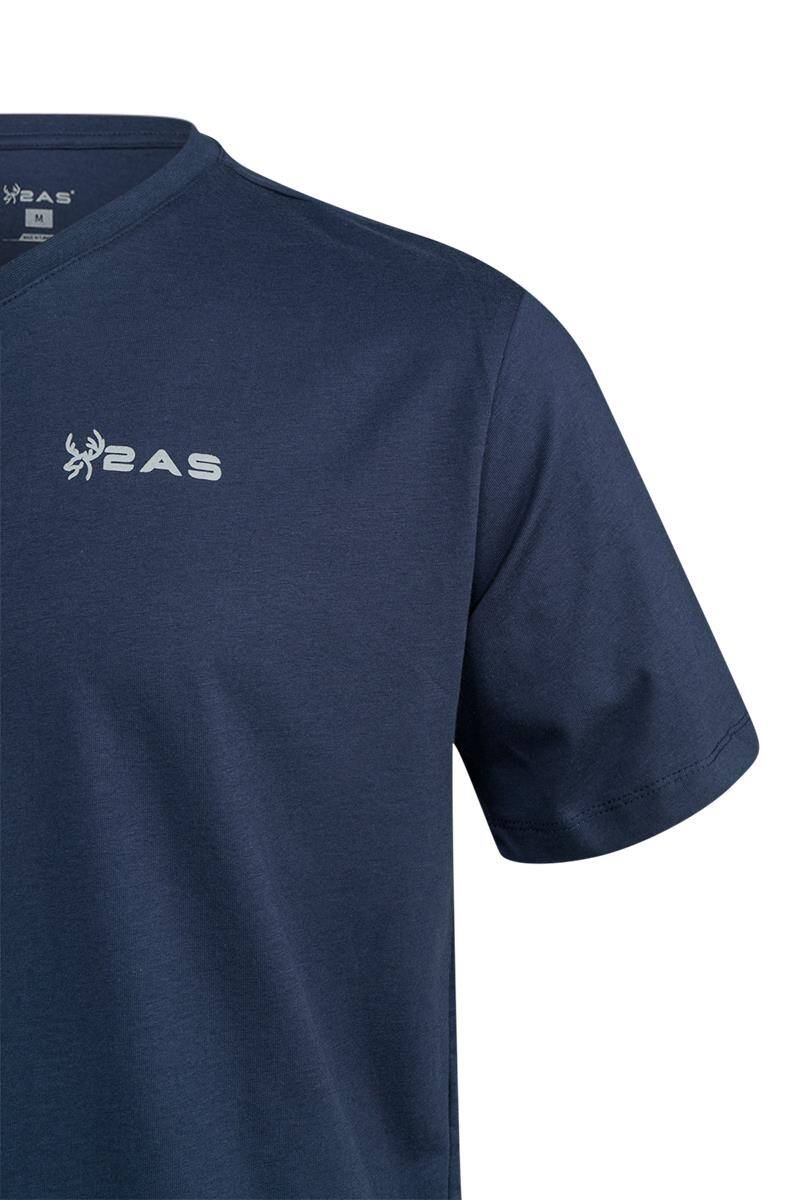 2AS Alvın Erkek V Yaka T-shırt - 3