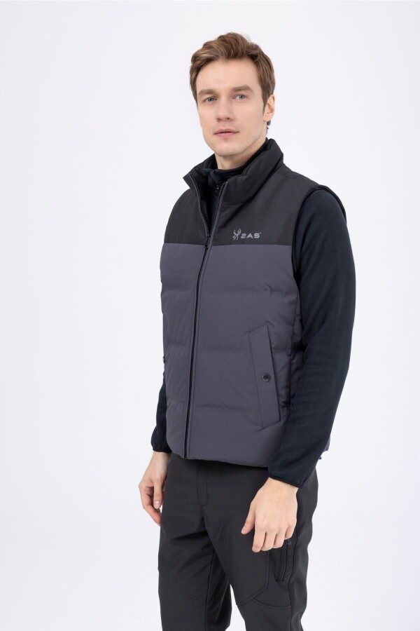 2AS Archer Erkek Down Vest Ceket Antrasit/Siyah 