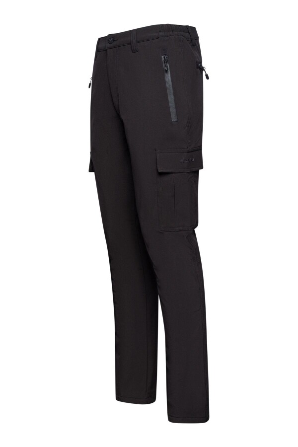 2AS Barunas Erkek İnce Softshell Kargo Pantolon Siyah - 2AS (1)